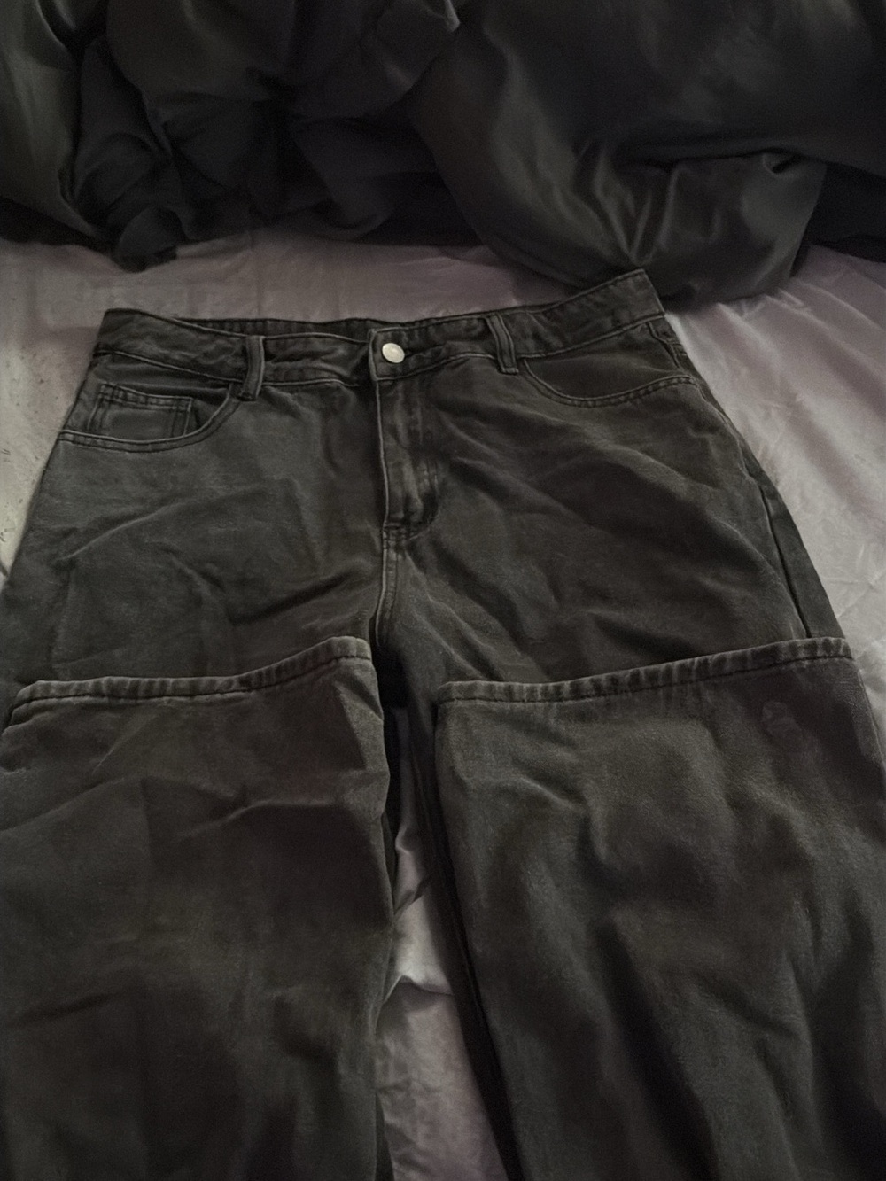 Black Distressed Ripped Jeans - Picture 2 of 4